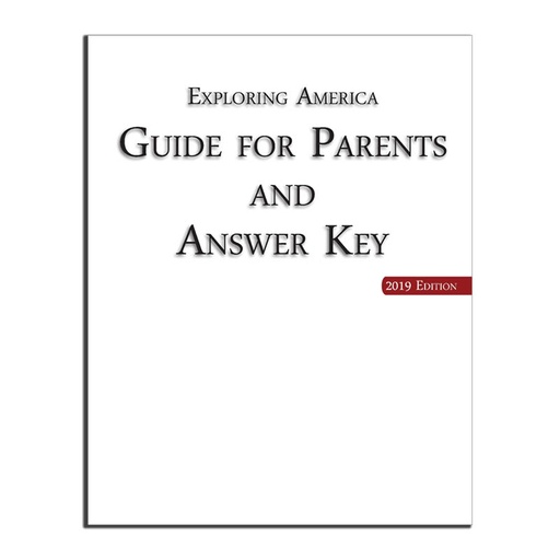 [EAAKC] Exploring America Guide for Parents and Answer Key (Clearance)