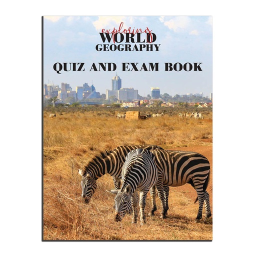 [EWGQEBC] Exploring World Geography Quiz and Exam Book (Clearance)